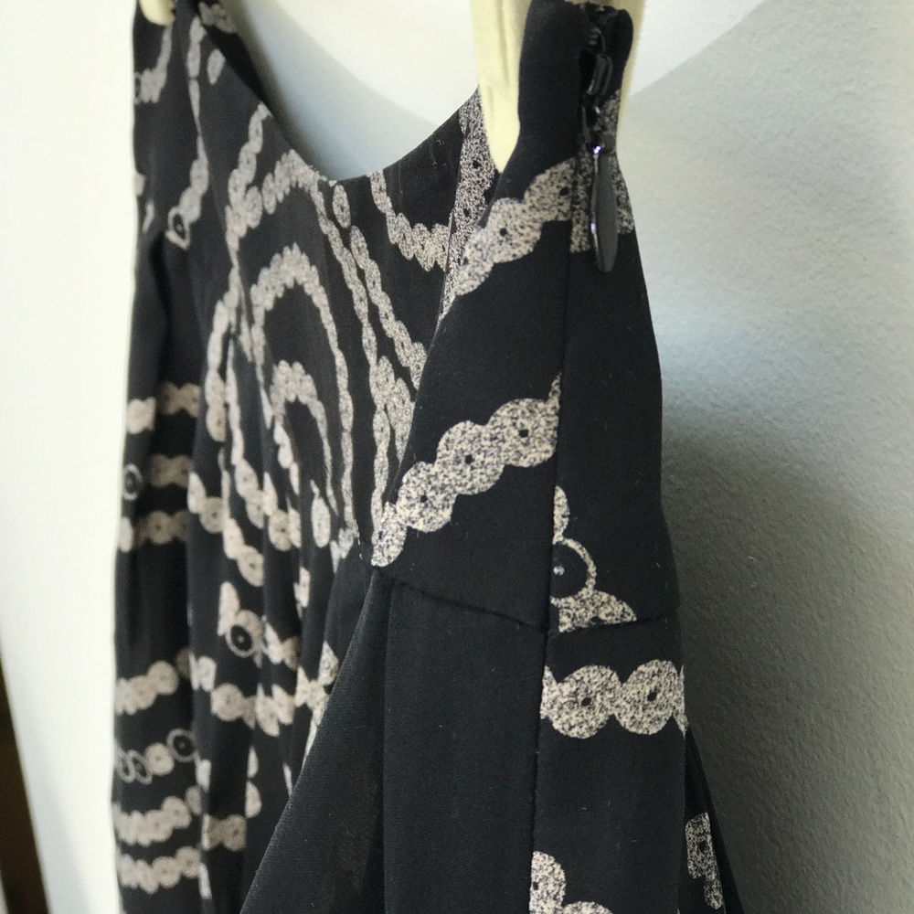 Banana Republic Black Ribbon Pattern Skirt